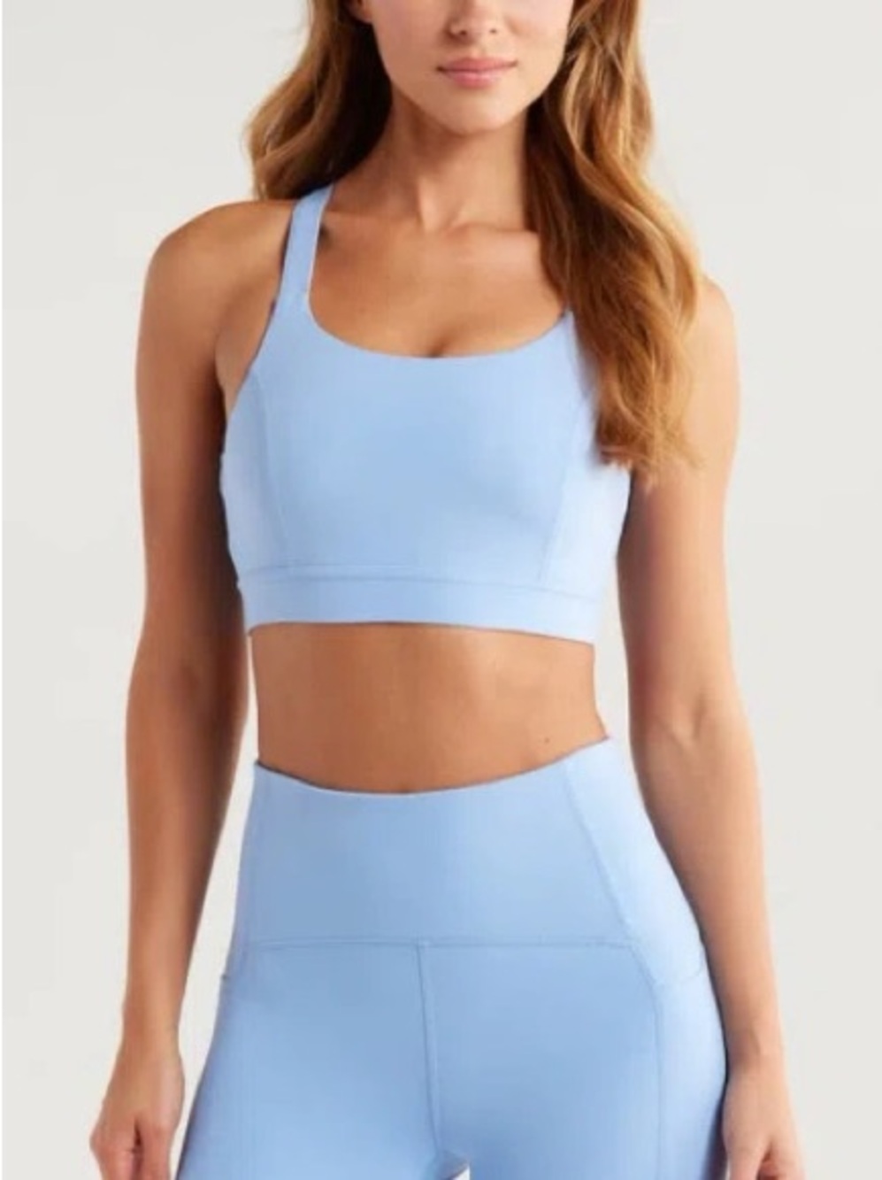 ZELLA Studio Luxe Lite Court Sports Bra In Blue Azurine 💗NWT💗